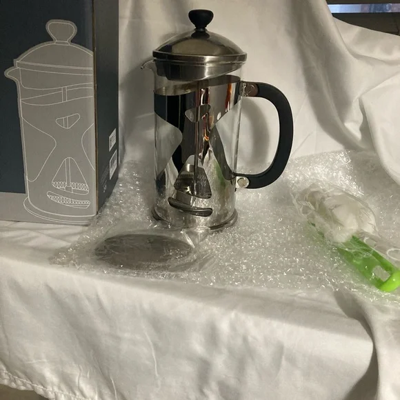 French Press Coffee Maker - Blue - Picture 2 of 9